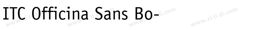 ITC Officina Sans Bo字体转换